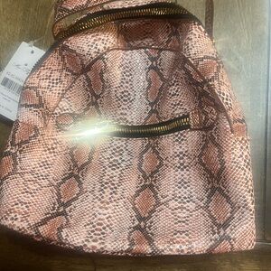 Snake Print Backpack